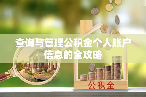 苏尼特左旗查询与管理公积金个人账户信息的全攻略